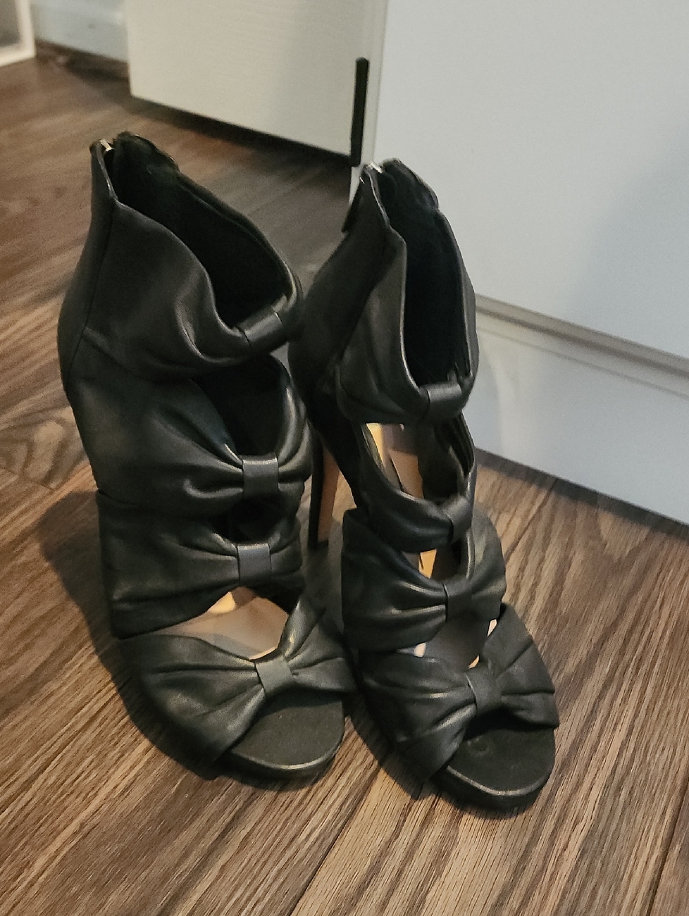 Dolce Vita Black Women's High-Heel Cutout Sandals